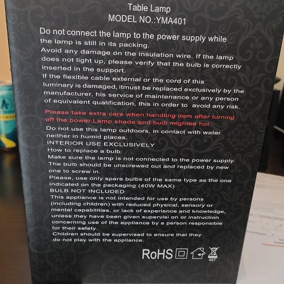 Home Made Mosiac Table Lamps (2) - HMMGL2 - Picture 4 of 7